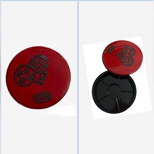 Japanese Black Lacquer Divided Serving Dish.